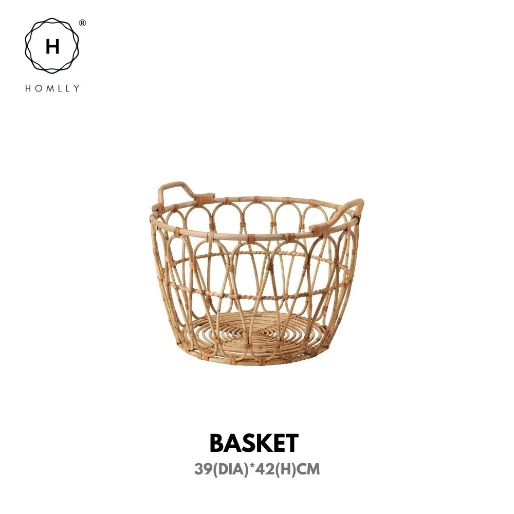 Homlly Hand Woven Natural Rattan Cane Chair